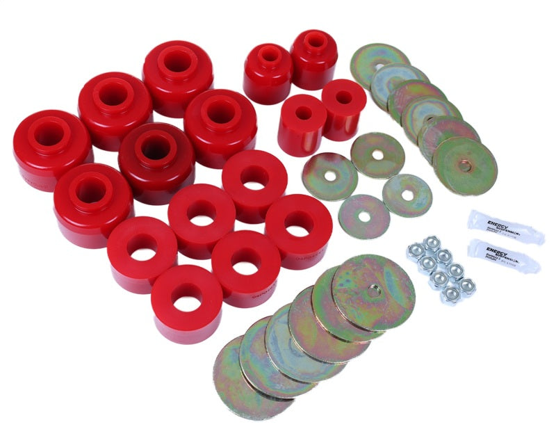 Energy Suspension 96-99 Toyota 4Runner 2WD/4WD Red Body Mount Bushing Set - awdtuningtx