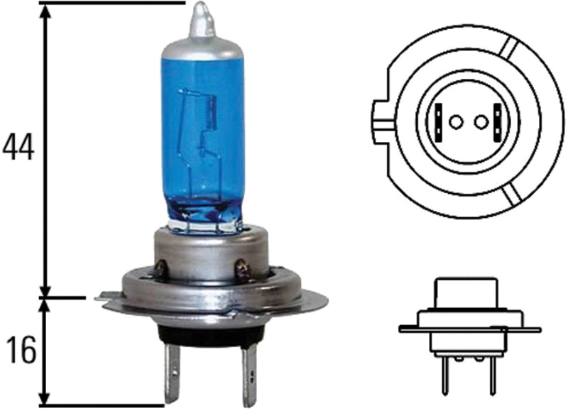 Hella Optilux H7 100W XB Extreme Blue Bulbs (Pair) - awdtuningtx