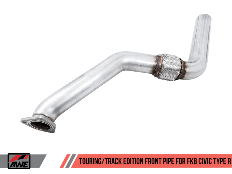 AWE Tuning 2017+ Honda Civic Type R Touring Edition Exhaust w/Front & Mid Pipes - Chrome Silver Tips - awdtuningtx