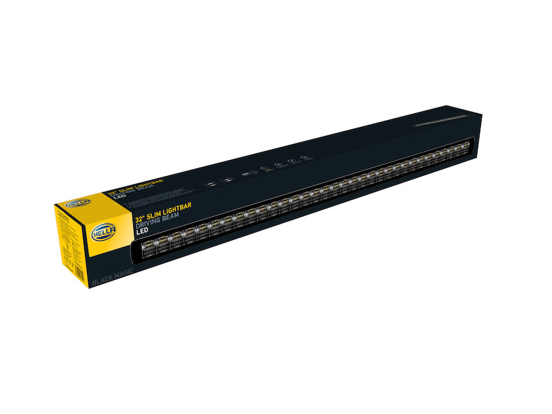 Hella Universal Black Magic 32in Thin Light Bar - Driving Beam - awdtuningtx