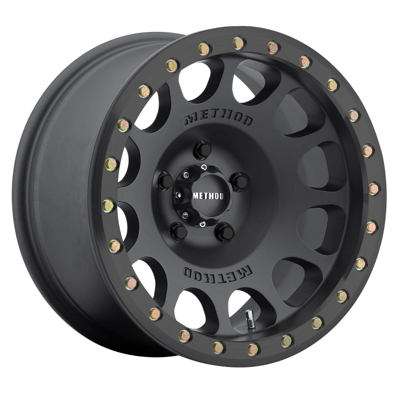 Method MR105 Beadlock 17x8.5 0mm Offset 8x6.5 130.81mm CB Matte Black w/BH-H24125 Wheel - awdtuningtx