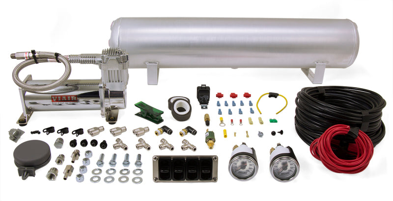 Air Lift 4-Way Manual Control System 100% Duty 1/4in Line 4 Gal. Tank. - awdtuningtx
