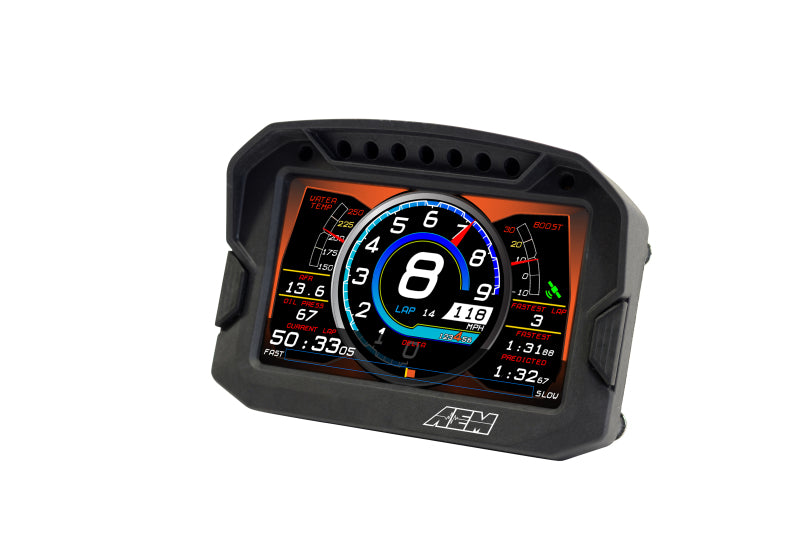 AEM CD-5LG Carbon Logging Digital Dash Display w/ Internal 10Hz GPS & Antenna - awdtuningtx