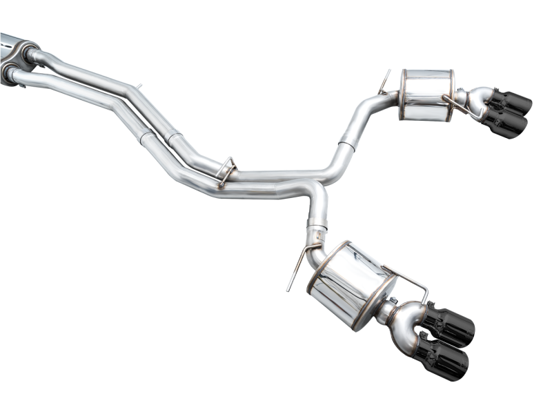 AWE Tuning 19-23 Audi C8 S6/S7 2.9T V6 AWD Touring Edition Exhaust - Diamond Black Tips - awdtuningtx