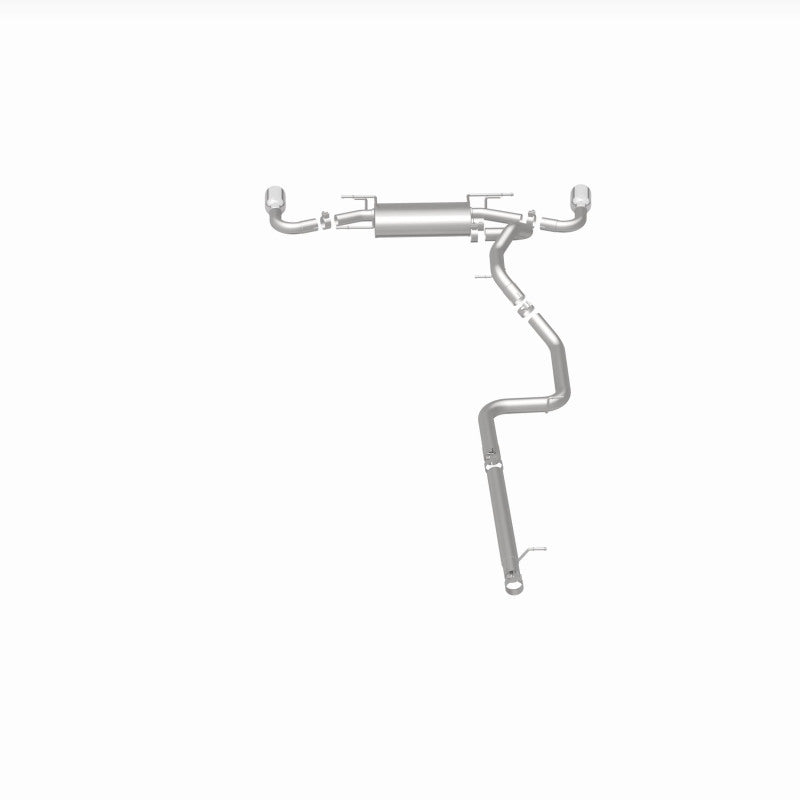 MagnaFlow 10-12 Mazda 3 L4 2.5L Hatchback Split Rear Exit Stainless Cat Back Performance Exhaust - awdtuningtx