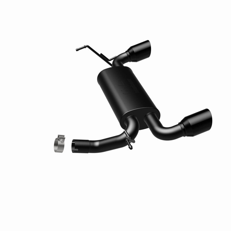 MagnaFlow 07-17 Jeep Wrangler JK 3.8/3.6L Dual Split Rear Exit Black Axle-Back Exhaust - awdtuningtx
