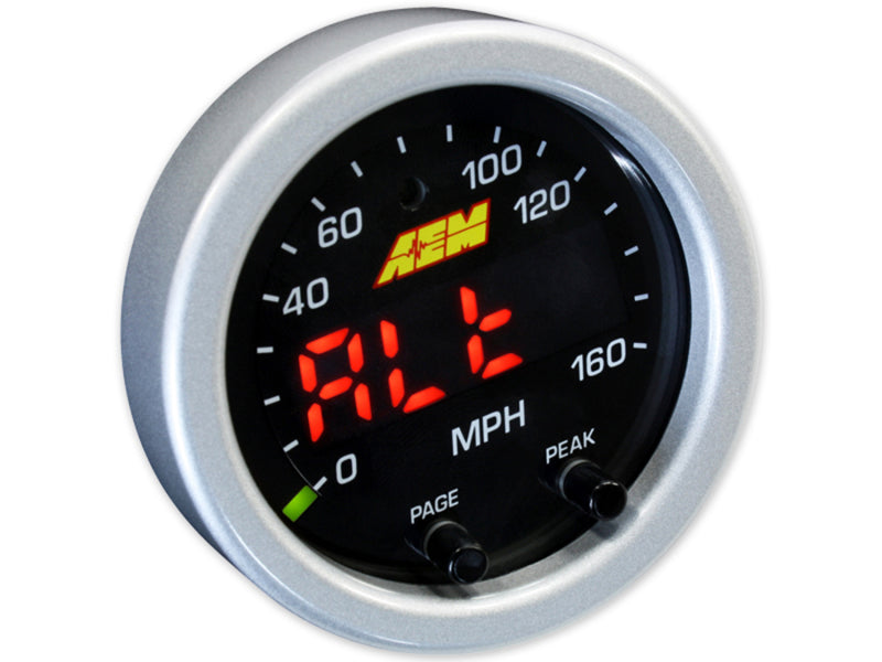 AEM X-Series 0-160 MPH Black Bezel w/ Black Face GPS Speedometer Gauge - awdtuningtx