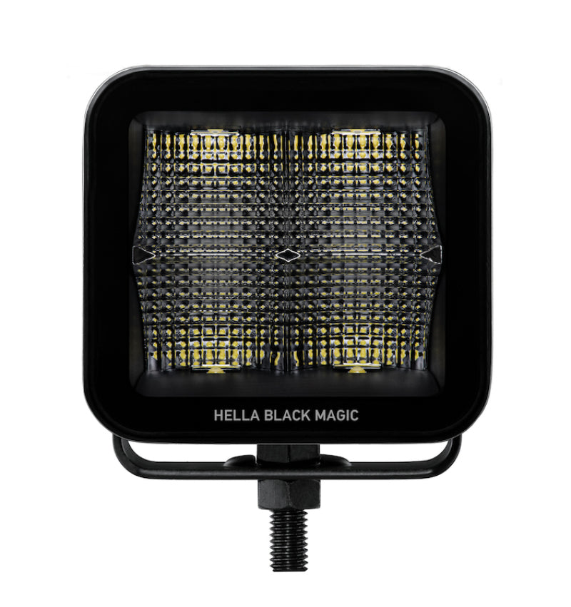 Hella Universal Black Magic 3.2in L.E.D. Cube Kit - Flood Beam (Short Range) - awdtuningtx