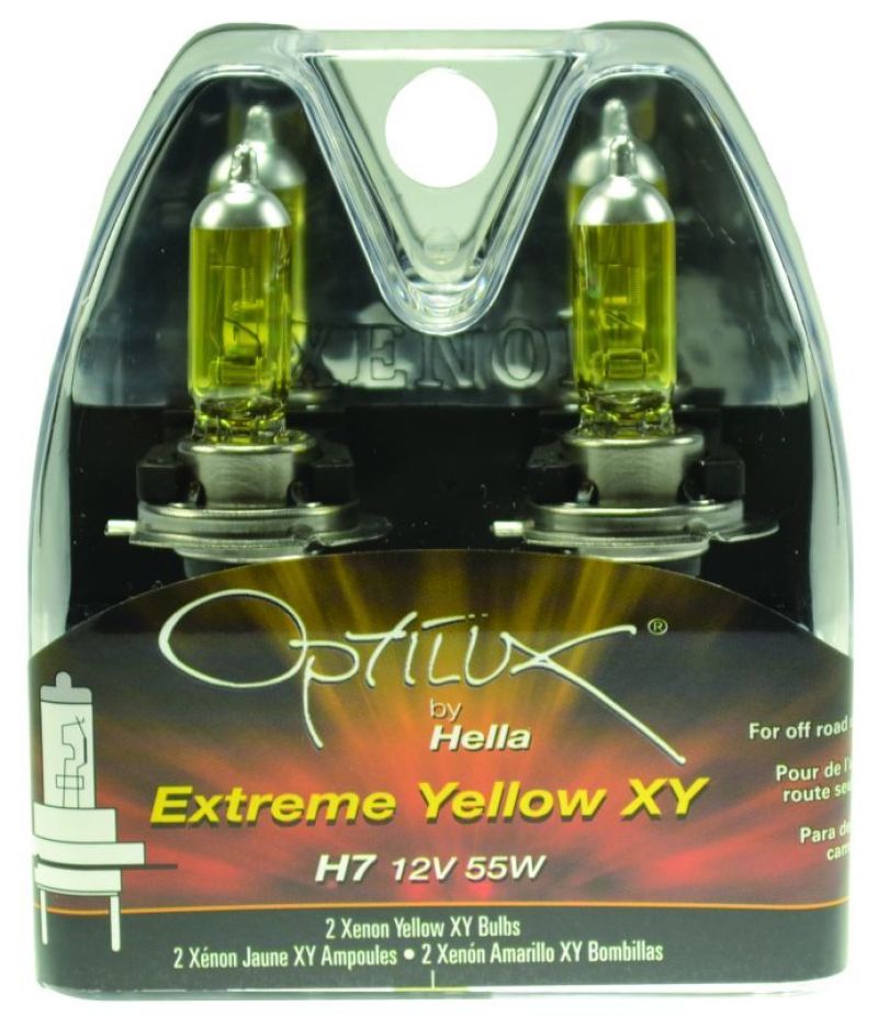 Hella Optilux H7 12V/55W XY Xenon Yellow Bulb - awdtuningtx