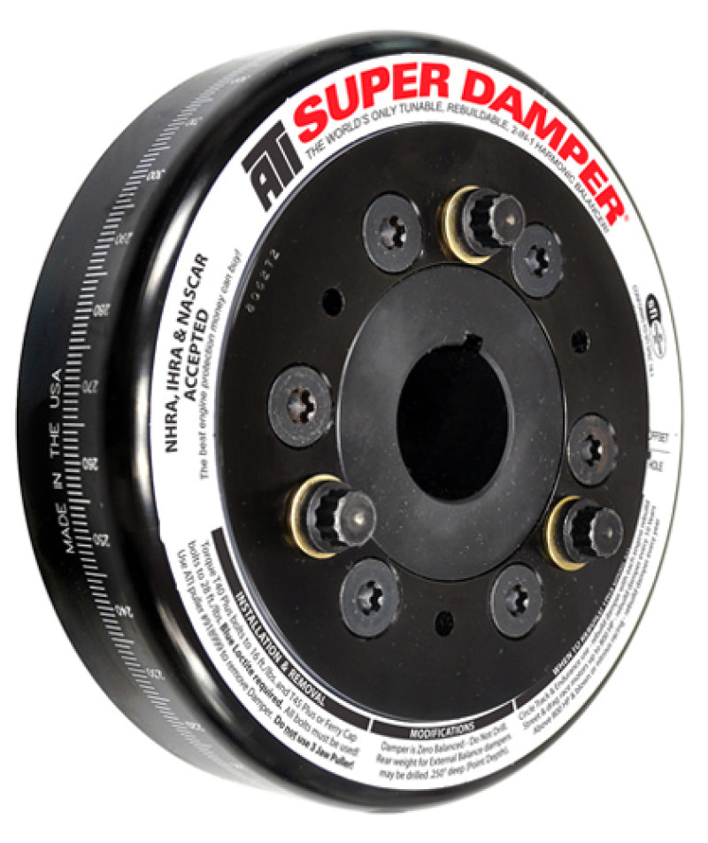 ATI Damper - 6.325in - Steel - Chevy SB / 90 Deg V6 - 409 - Pont 4Cyl - 3 Ring - 1Pc - awdtuningtx