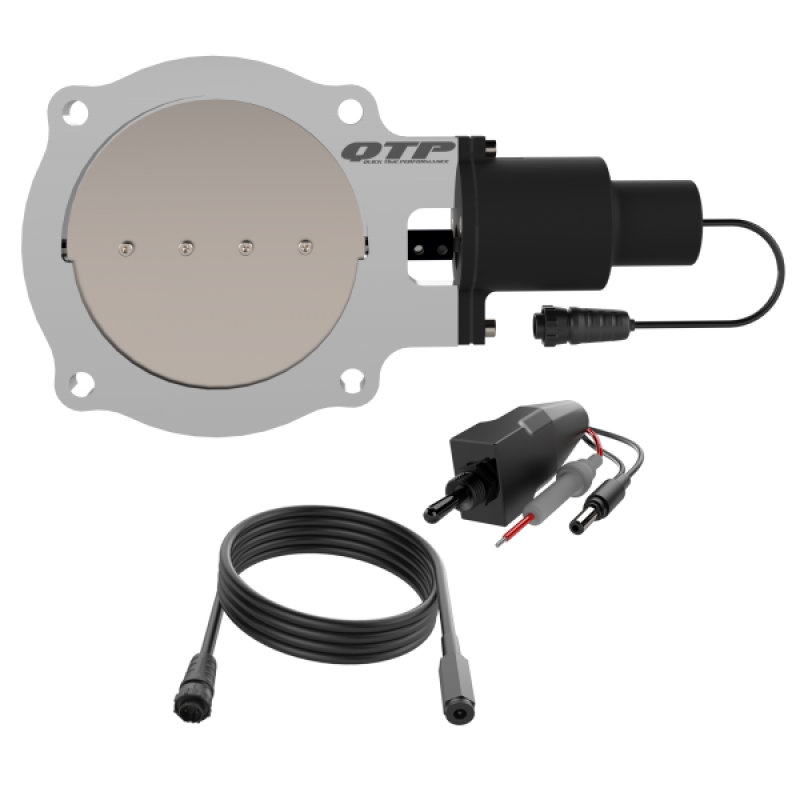 QTP 5in Bolt-On QTEC Electric Cutout Valve - Single - awdtuningtx