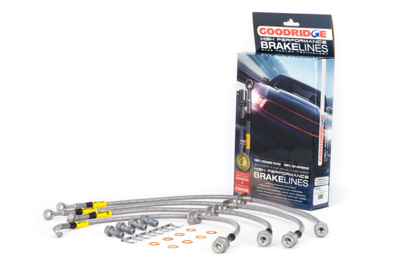 Goodridge 12-13 Honda Civic (Si Models) / 13 Acura ILX 2.4L Lrg Disc SS Brake Lines - awdtuningtx