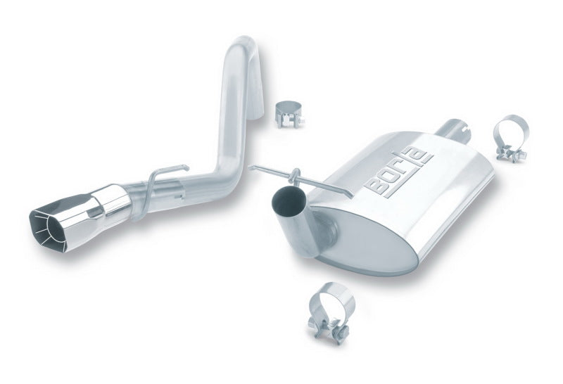 Borla 91-95 Jeep Wrangler YJ 4.0L 6cyl 4WD 2Dr SS Single Rigth Rear Exit Cat-Back Exhaust - awdtuningtx