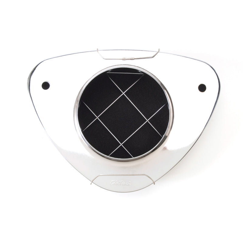 Edelbrock Air Cleaner Pro-Flo 1000 Series Triangular Steel Top 11 375In X 8 375In X 3In Chrome - awdtuningtx