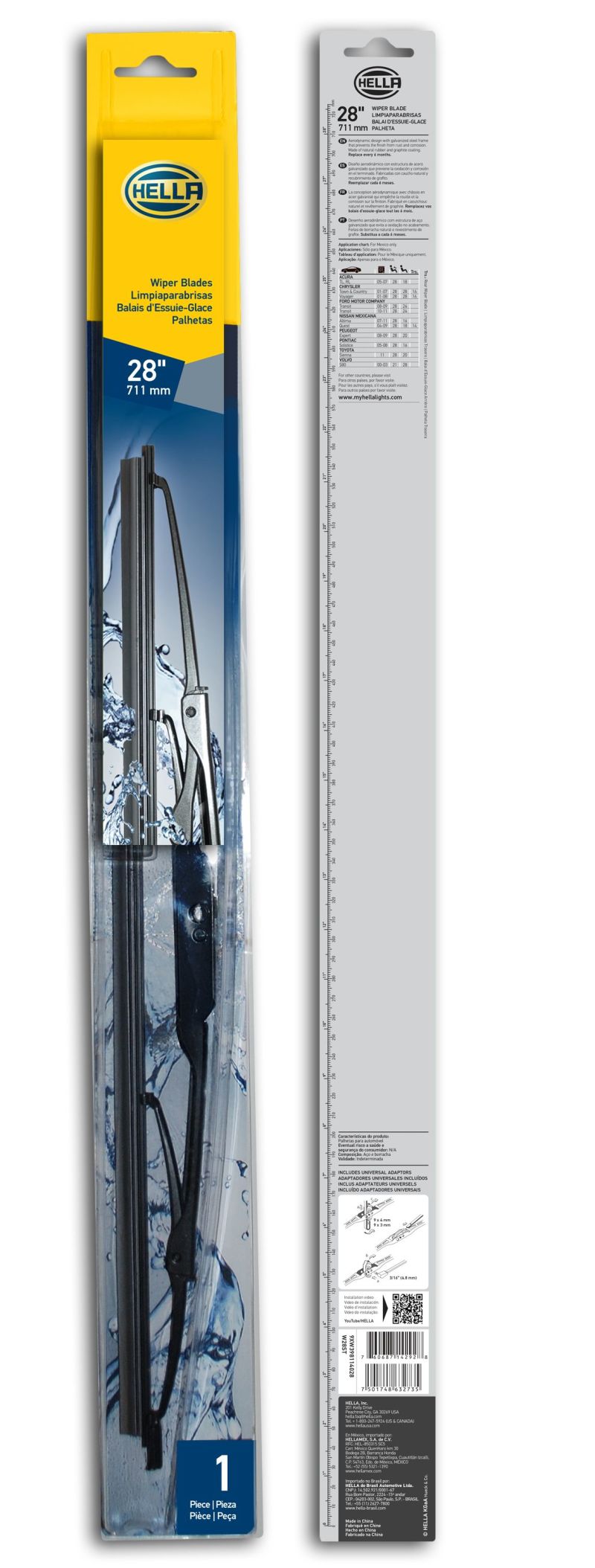 Hella Standard Wiper Blade 28in - Single - awdtuningtx