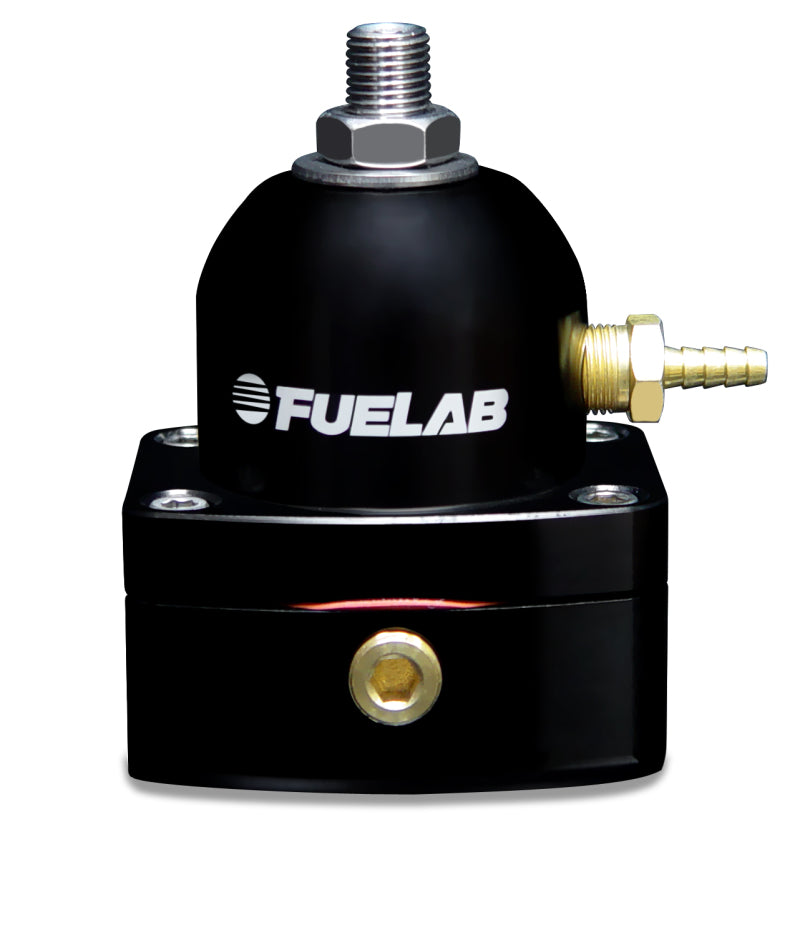 Fuelab 545 EFI Adjustable Mini FPR In-Line 25-90 PSI (1) -6AN In (1) -6AN Return - Black - awdtuningtx