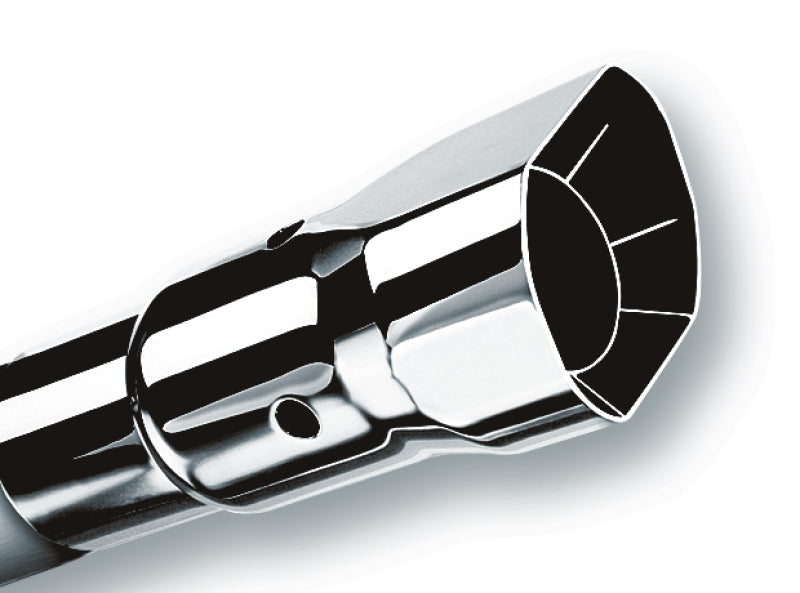 Borla Universal Polished Tip Single Square Angle-Cut Intercooled (inlet 2 1/2in. Outlet 2 7/8 x 2 3/ - awdtuningtx