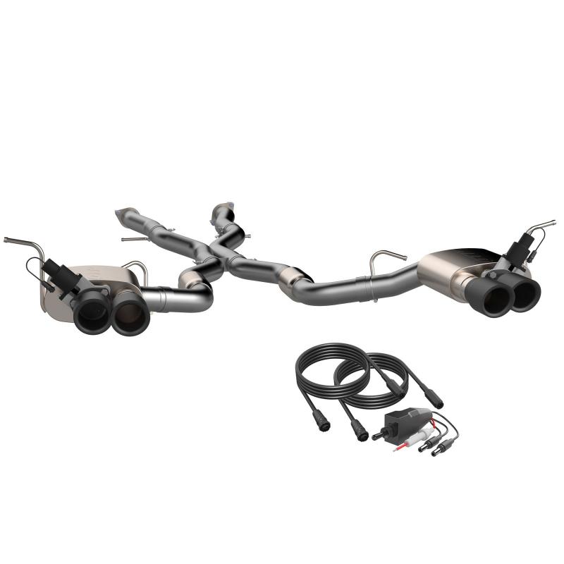 QTP 2018+ Jeep Grand Cherokee Trackhawk 304SS Screamer Cat-Back Exhaust w/4in Black Tips - awdtuningtx
