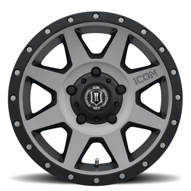 ICON Rebound 18x9 5x150 25mm Offset 6in BS 110.1mm Bore Titanium Wheel - awdtuningtx