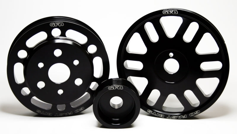 GFB 13 Subaru BRZ / 13 Scion FR-S 3 Pc L/W Pulley Kit (Inc Crank/Alternator/Water Pump Pulleys) - awdtuningtx