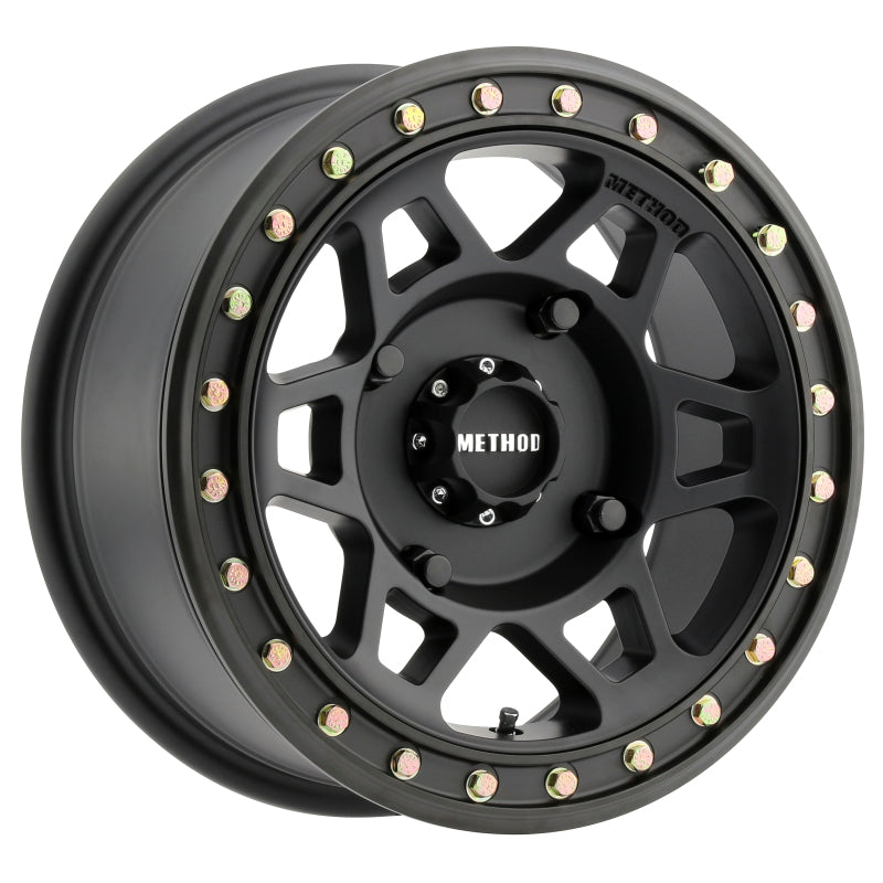 Method MR405 UTV Beadlock 15x7 / 5+2/38mm Offset / 4x156 / 132mm CB Matte Black Wheel - awdtuningtx