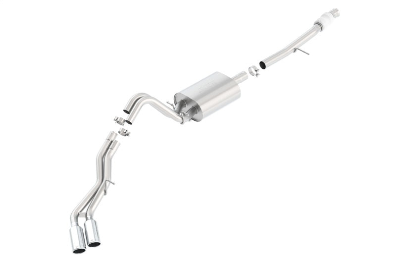Borla Touring Cat Back 15-16 Chevy Suburban 5.3L V8 2.75in, 2.25in Dual Same Side Exit 4in Tips - awdtuningtx