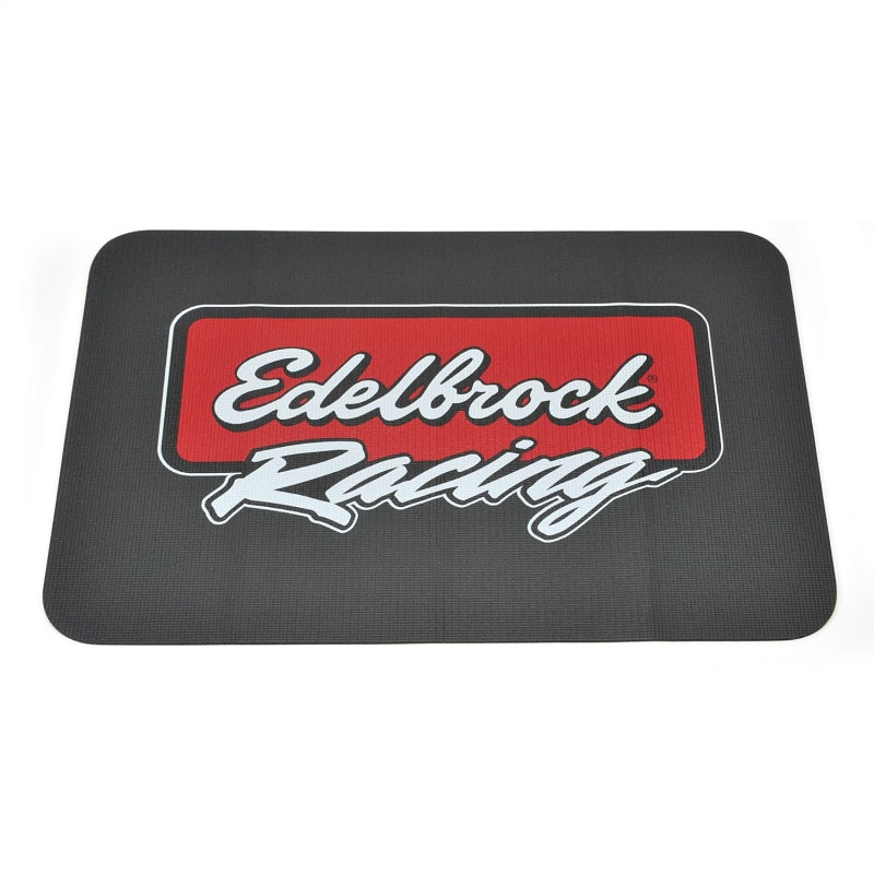 Edelbrock Racing Fender Cover - PVC Foam Mat - 2 Color Printed Edelbrock Racing Logo - awdtuningtx
