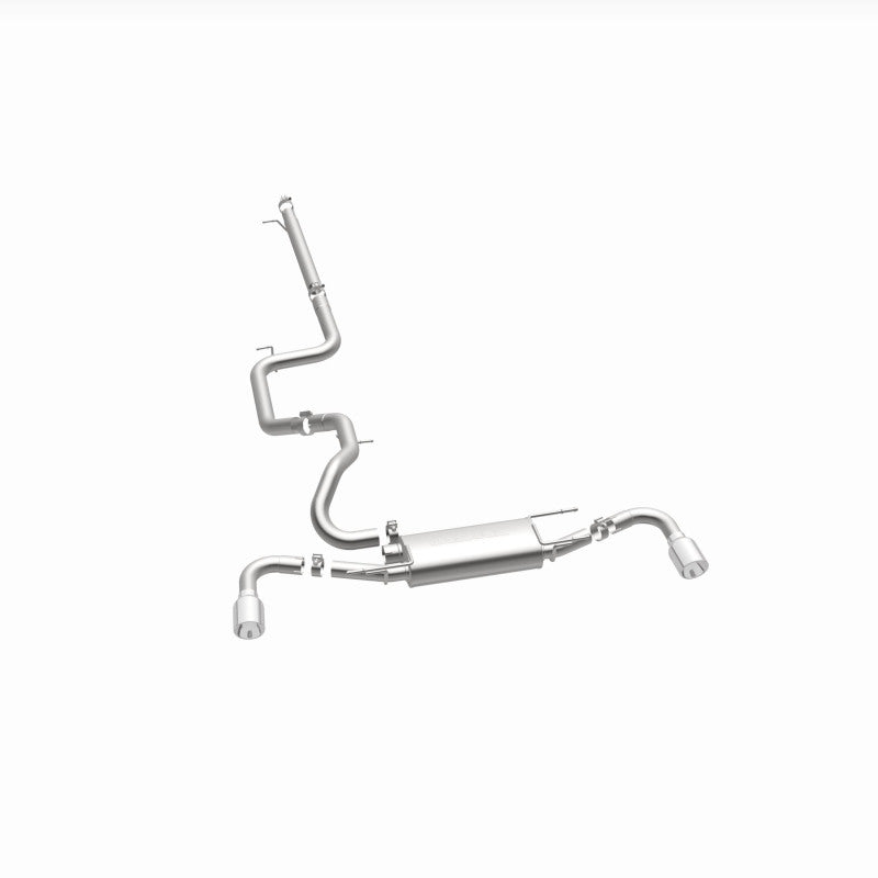 MagnaFlow 10-12 Mazda 3 L4 2.5L Hatchback Split Rear Exit Stainless Cat Back Performance Exhaust - awdtuningtx