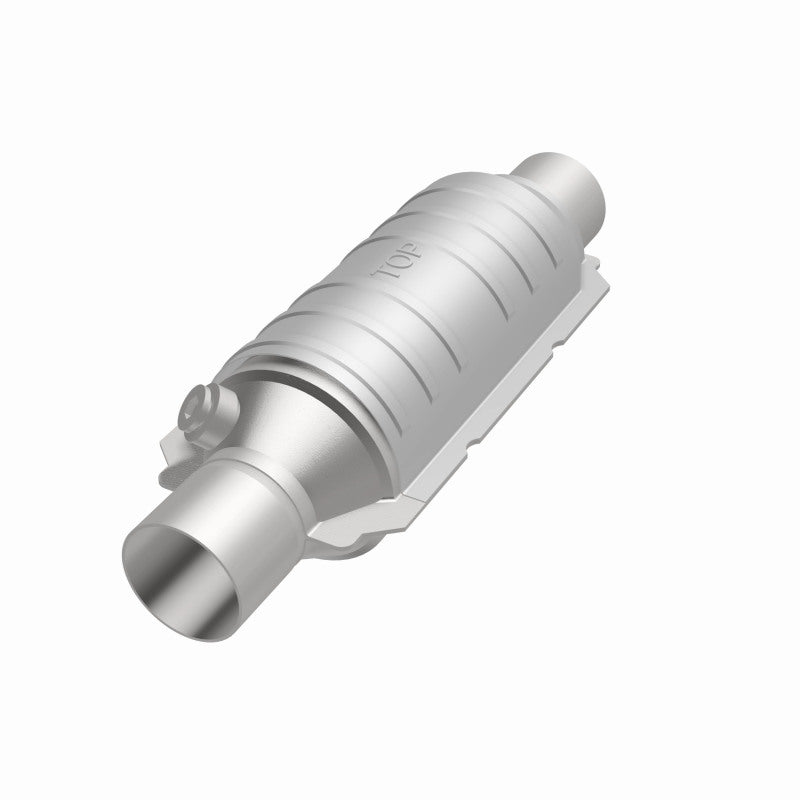 MagnaFlow Conv Univ 2in Inlet/Outlet Center/Center Round 11in Body L x 5.125in W x 15in Overall L - awdtuningtx