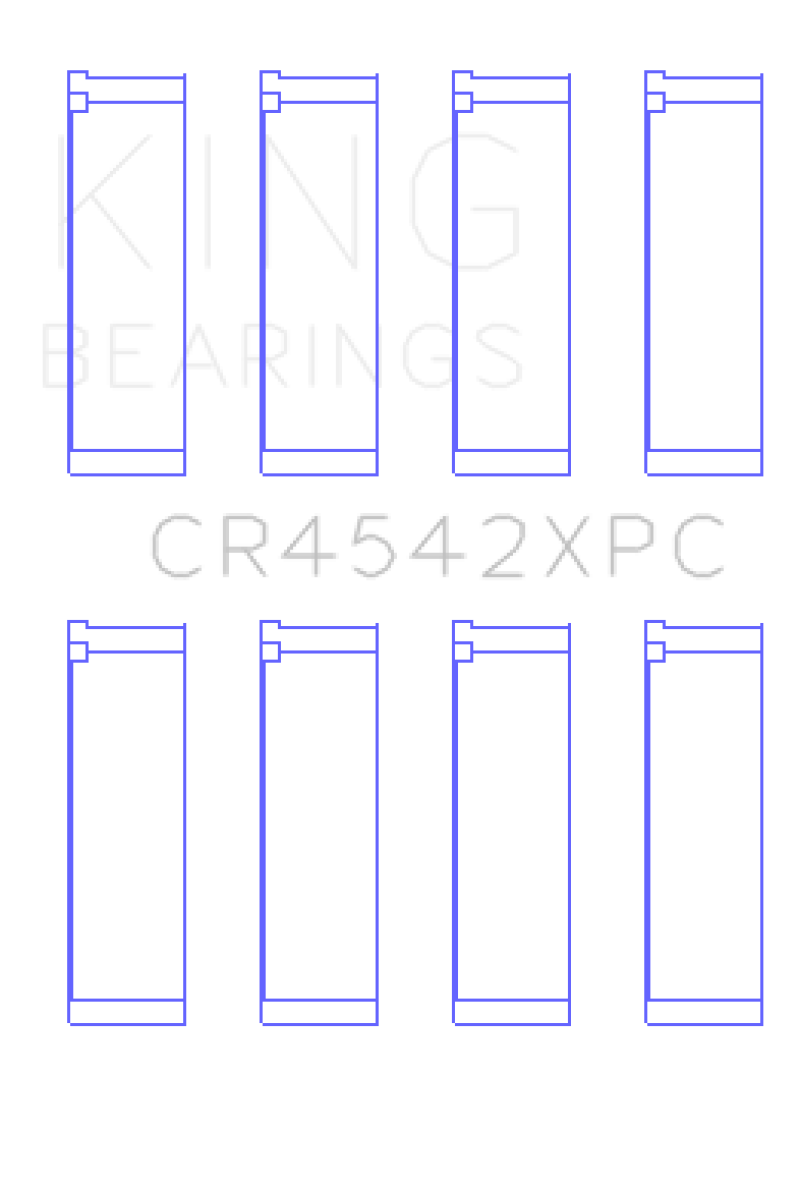 King Honda K-Series (Size .026) pMaxKote Performance Rod Bearing Set - awdtuningtx