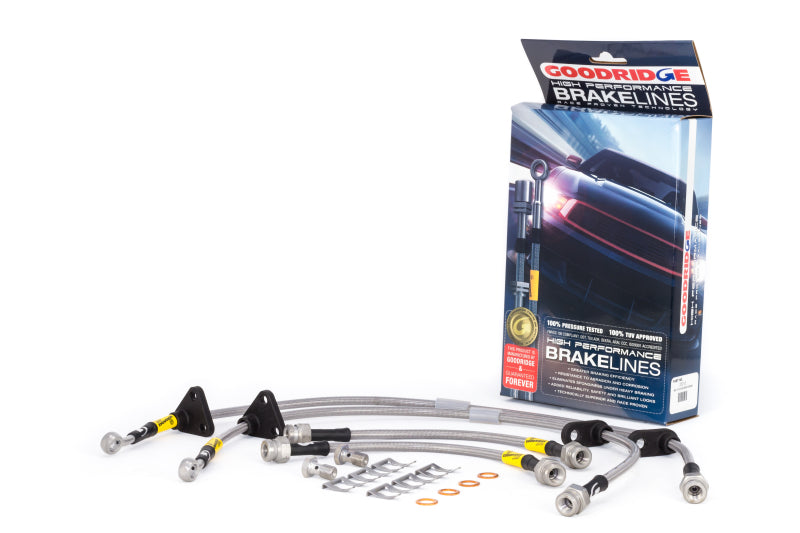 Goodridge 89-91 Civic/CRX w/ rear drum Brake Lines - awdtuningtx