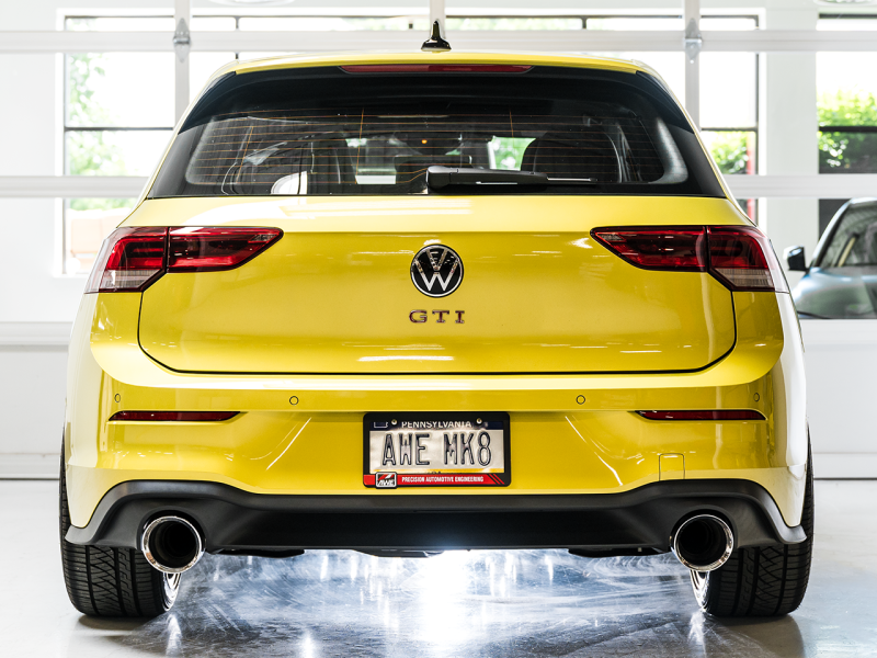 AWE 2022 VW GTI MK8 Touring Edition Exhaust - Chrome Silver Tips - awdtuningtx