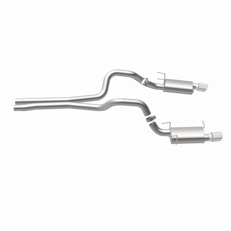 MagnaFlow 13 Ford Mustang Dual Split Rear Exit Stainless Cat Back Performance Exhaust (Street) - awdtuningtx