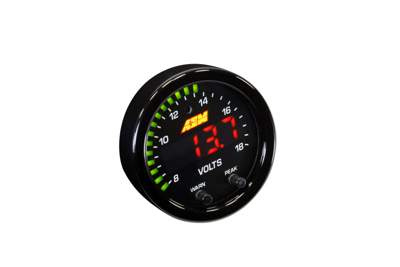 AEM X-Series 8-18V Volt Gauge - awdtuningtx