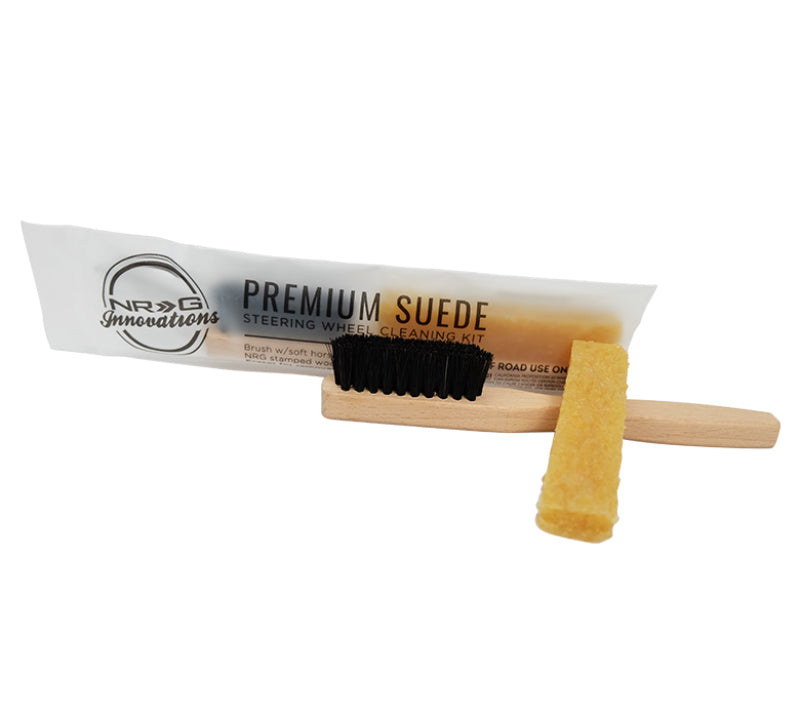 NRG Suede Steering Wheel Cleaning Kit- Including Eraser and Horse Brush - awdtuningtx