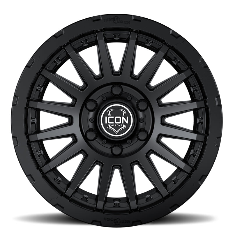 ICON Recon Pro 17x8.5 6x5.5 0mm Offset 4.75in BS 106.1mm Bore Satin Black Wheel - awdtuningtx
