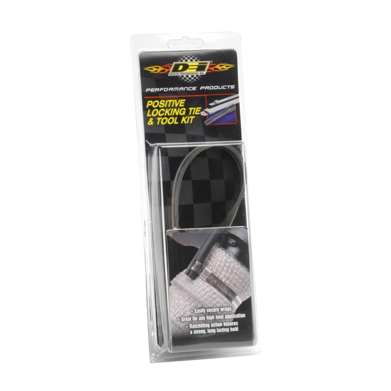 DEI Stainless Steel Positive Locking Tie & Tool Kit - 8in (8 Pack) & 14in (4 Pack) - awdtuningtx