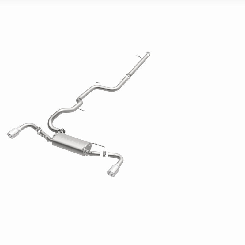MagnaFlow 10-12 Mazda 3 L4 2.5L Hatchback Split Rear Exit Stainless Cat Back Performance Exhaust - awdtuningtx