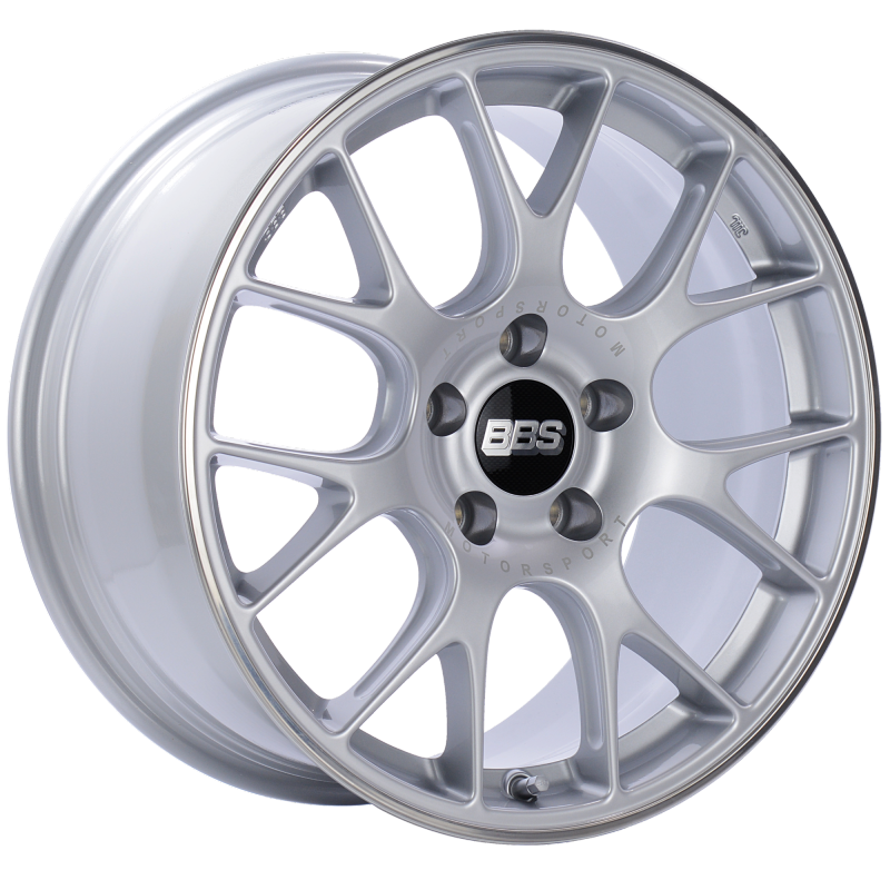 BBS CH-R 18x8.5 5x112 ET38 Brilliant Silver Polished Rim Protector Wheel -82mm PFS/Clip Required - awdtuningtx