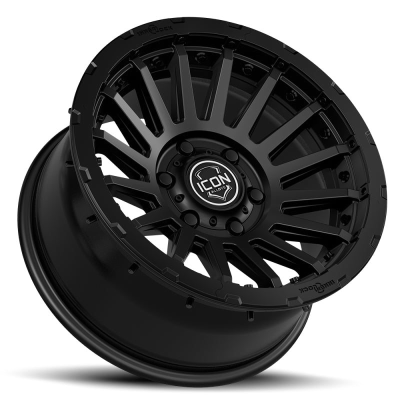 ICON Recon Pro 17x8.5 6x5.5 0mm Offset 4.75in BS 106.1mm Bore Satin Black Wheel - awdtuningtx