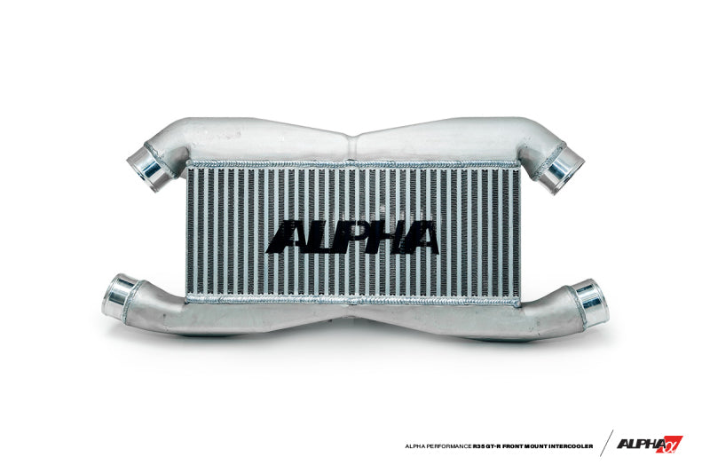 AMS Performance 2009+ Nissan GT-R R35 Replacement Alpha FMIC for Stock IC Piping w/Logo - awdtuningtx