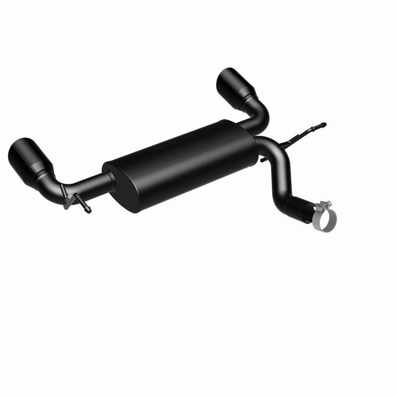 MagnaFlow 07-17 Jeep Wrangler JK 3.8/3.6L Dual Split Rear Exit Black Axle-Back Exhaust - awdtuningtx