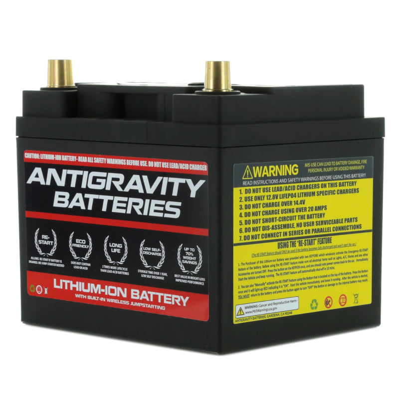 Antigravity Group 26 Lithium Car Battery w/Re-Start - awdtuningtx