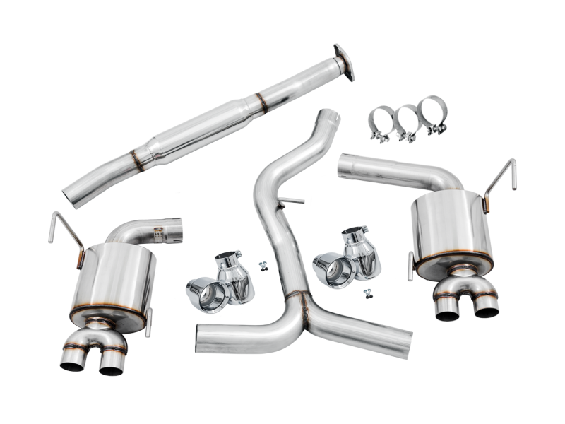 AWE Tuning 2015+ Subaru WRX VA Sedan Touring Edition Exhaust - Chrome Silver Tips (102mm) - awdtuningtx