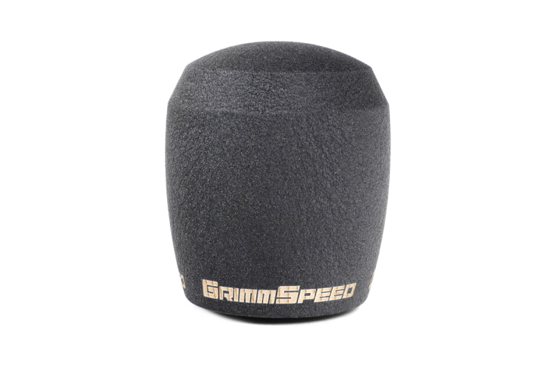 GrimmSpeed Stubby Shift Knob Stainless Steel Black - M12x1.25 - awdtuningtx