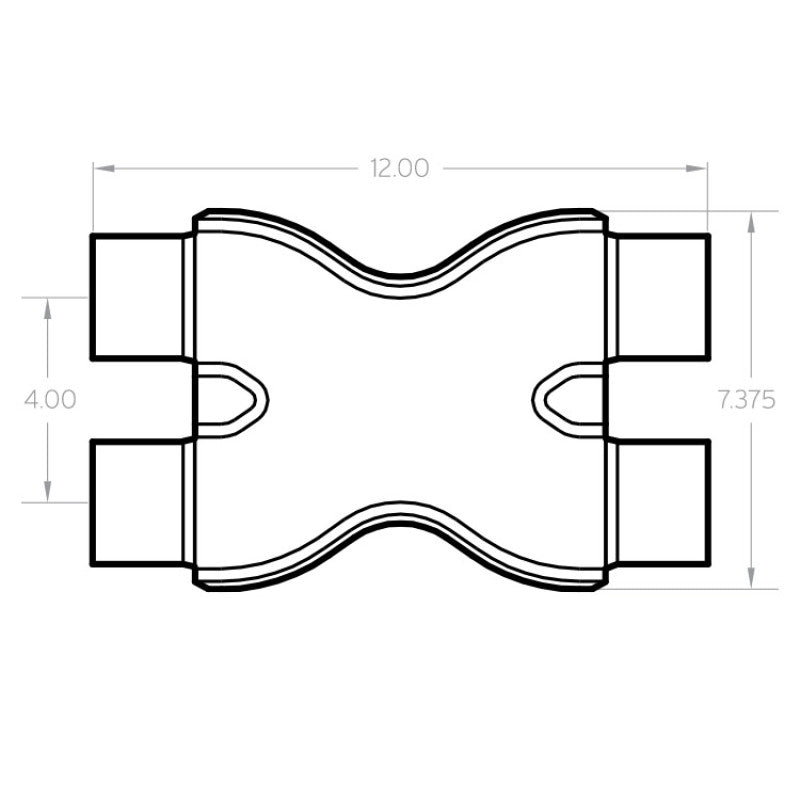 MagnaFlow Smooth Trans X 2.25/2.25 X 12 SS - awdtuningtx