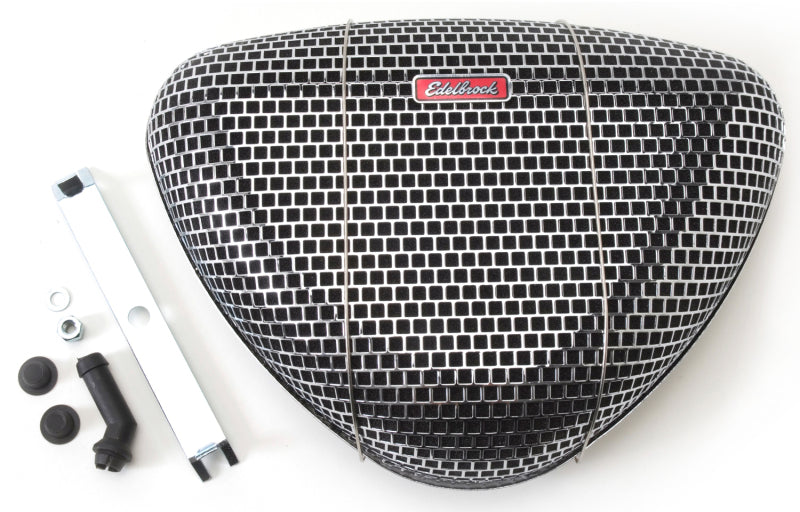 Edelbrock Air Cleaner Pro-Flo 1000 Series Triangular Steel Top 11 375In X 8 375In X 3In Chrome - awdtuningtx