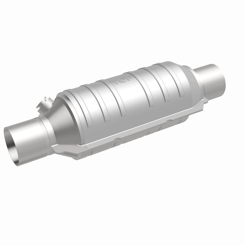 MagnaFlow Conv Univ 2in Inlet/Outlet Center/Center Round 11in Body L x 5.125in W x 15in Overall L - awdtuningtx