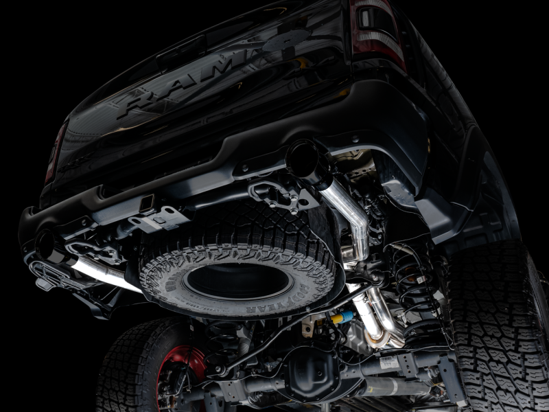 AWE Tuning 2021 RAM 1500 TRX 0FG Cat-Back Exhaust - Diamond Black Tips - awdtuningtx