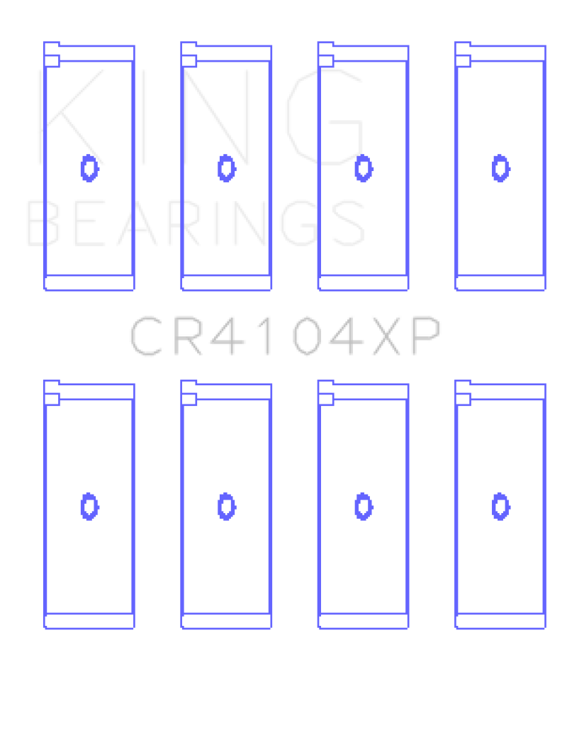 King Audi/VW 83-03 1.6L/1.8L/2.0L (Size +0.25) Performance Rod Bearing Set - awdtuningtx